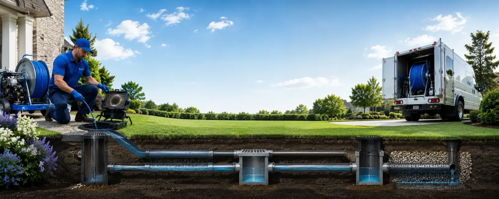 Outdoor drain cleaning information for Caret, VA
